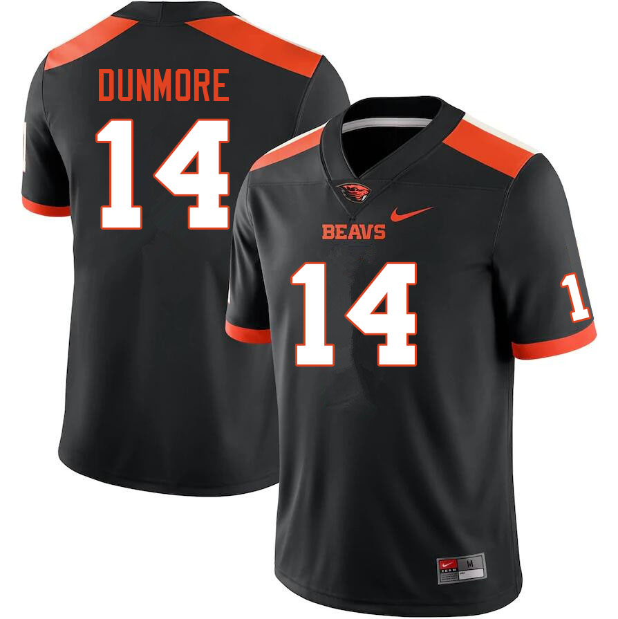 Men #14 John Dunmore Oregon State Beavers College Football Jerseys Sale-Black - Click Image to Close